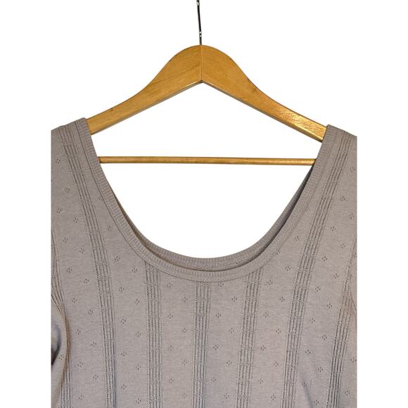 Madewell Light Gray Scoop Neck Blouse - Picture 6 of 9